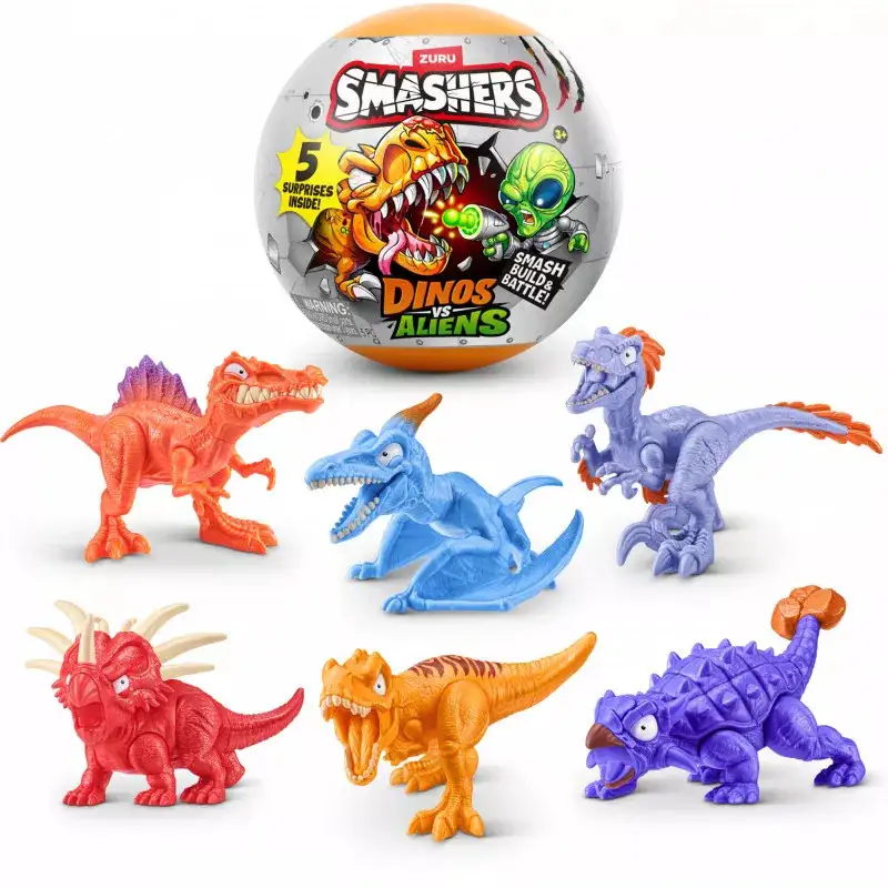 Zuru Smashers 74155Gq2 Dinos Contra Aliens Planeta Capsula Serie 1