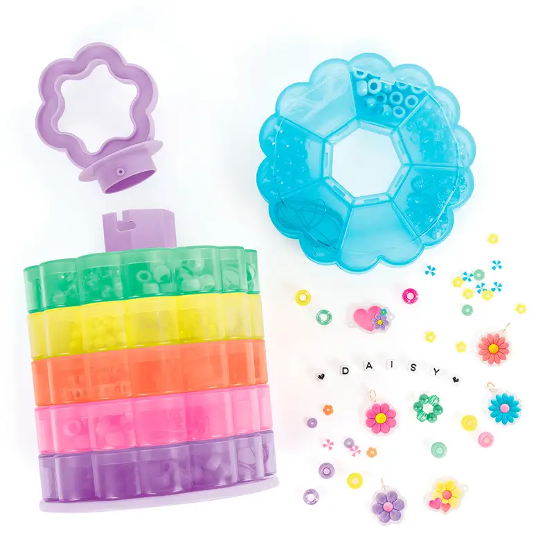 Make It Real Diy 1738 Torre Floral Para Almacenamiento De Cuentas