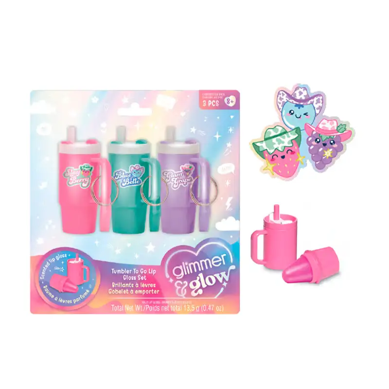 Make It Real 3C4G 70012 Set De Brillo Labial Vaso Para Llevar