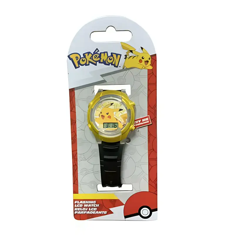 Boing Toys Pokemon Pok4209 Reloj Pantalla Parpadeante Pikachu