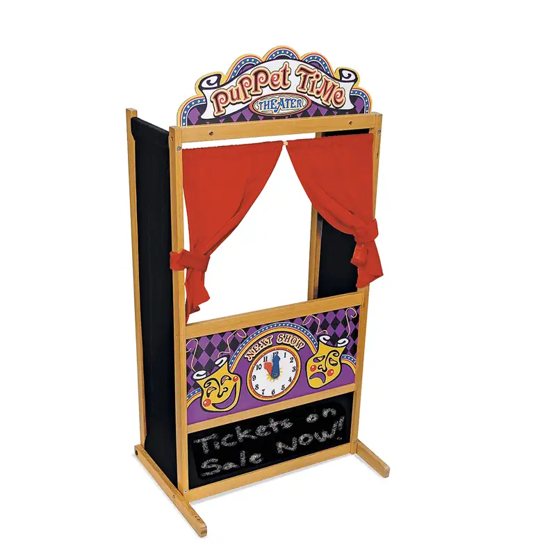 MELISSA & DOUG Marioneta y Titere 2530 Deluxe Puppet Theater-Puppets