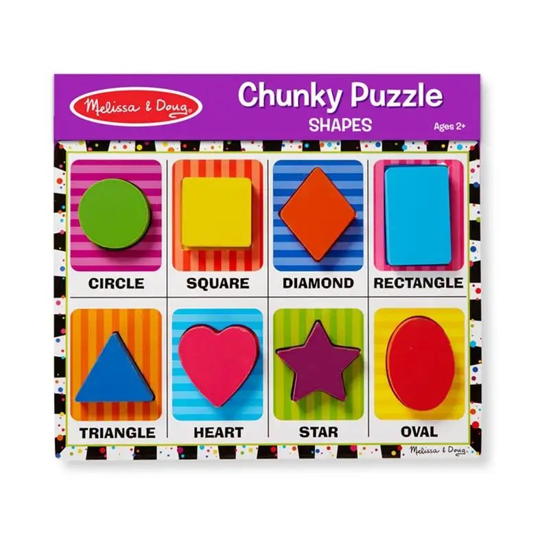 Melissa & Doug Rompecabeza 3730 Rompecabezas De Madera De 8 Piezas Con Colores