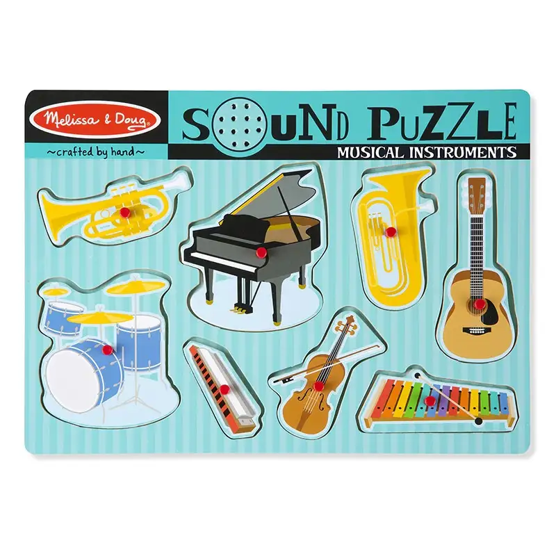 MELISSA & DOUG Rompecabeza 10732 Sonido de Instrumentos Musicales 8 Piezas