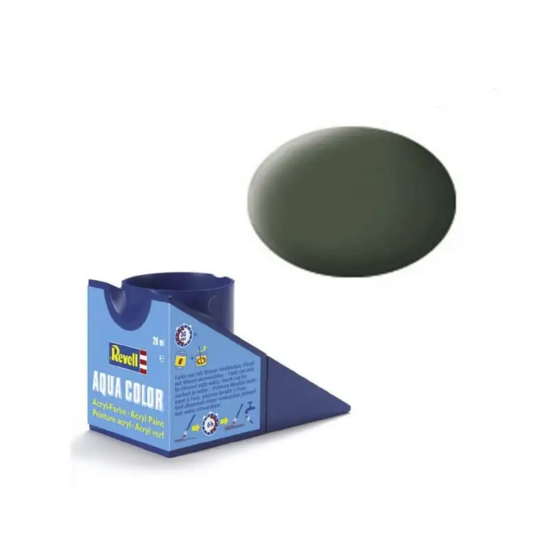 Revell Pintura Aqua Color 65 Verde Bronce Mate 18 Ml