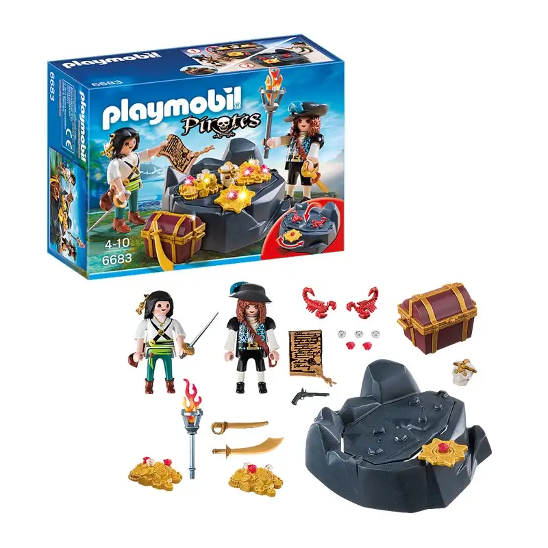 PLAYMOBIL Pirates 6683 Escondite del Tesoro Pirata