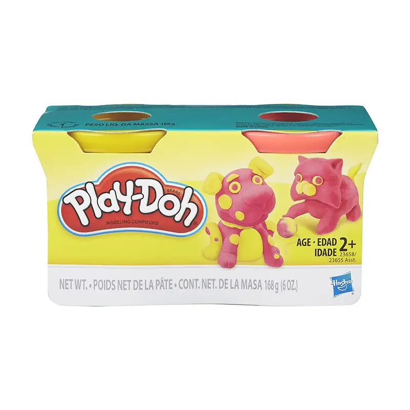 Hasbro Play-Doh 23655 Paquete De 2 Latas De Masa Colorida De Modelado De Cachorros