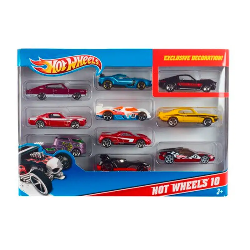 Mattel Hot Wheels 54886 Set De 10 Vehiculos De Metal