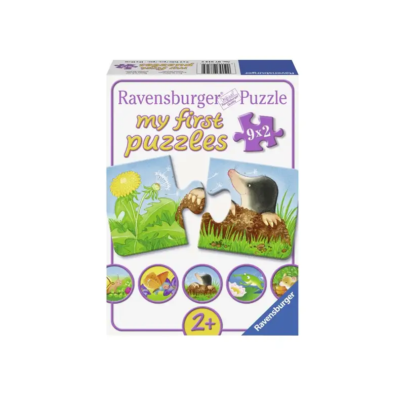 RAVENSBURGER Rompecabeza Para Niño 2D 73139 Garden Animals 9x2p