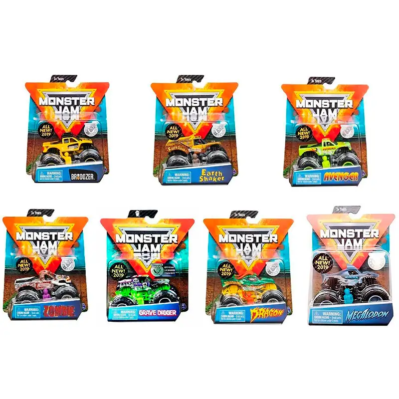 Spin Maste Monster Jam 6044941 Vehiculo X 1 Escala 1.64 Surtido