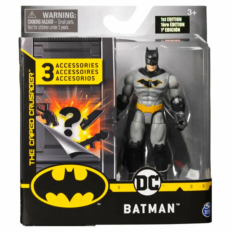 Spin Master Dc Comics 6055946 Figura De 4Plg Con 3 Accesorios Btama Bat-Tech Blue