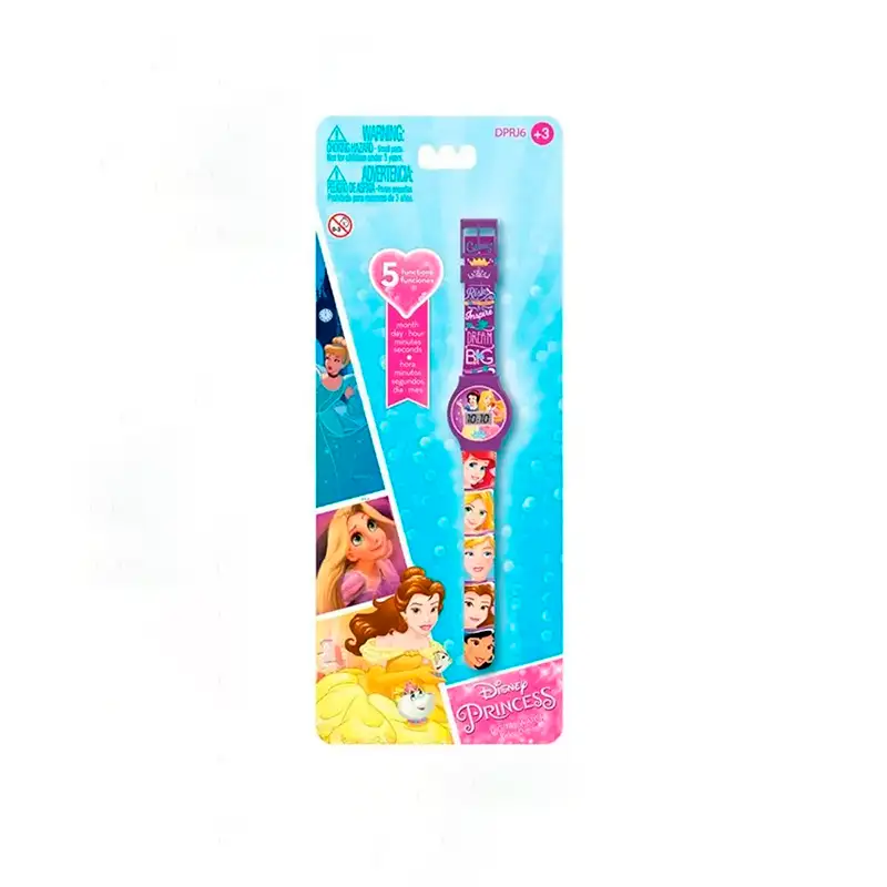 Boing Toys Disney Dprj6 Reloj Lcd Princesa Con 5 Funciones