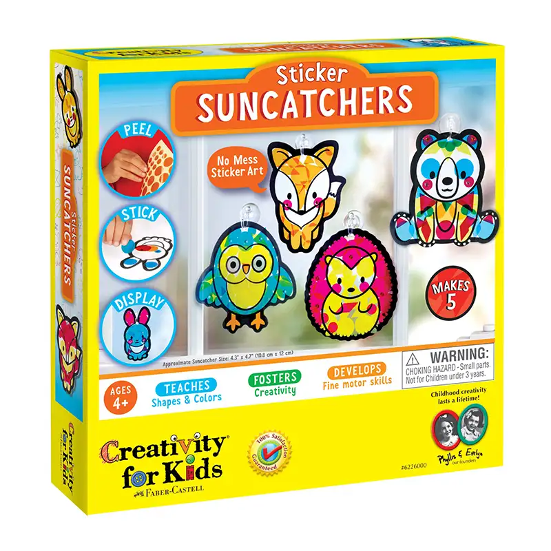 CREATIVITY FOR KIDS Unique & Fun 6226000 Sticker Suncatcher