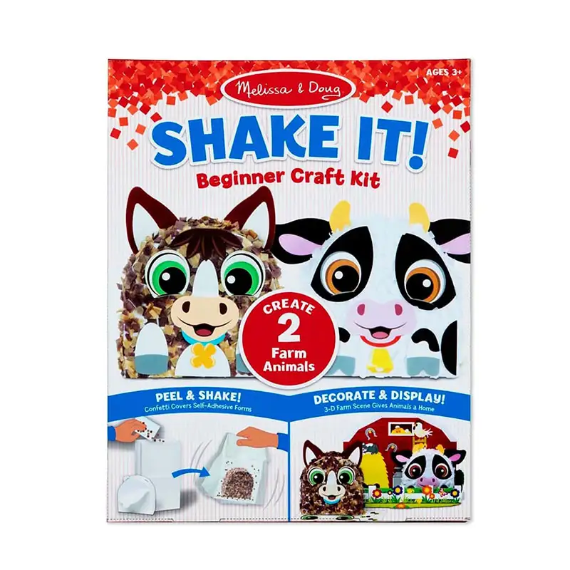 Melissa & Doug Arts & Crafts 30183 Set Shake It! Animales De Granja