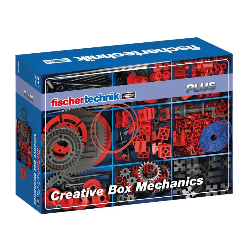 FISCHERTECHNIK Plus 554796 Set de Construccion Caja Creativa de Mecanica