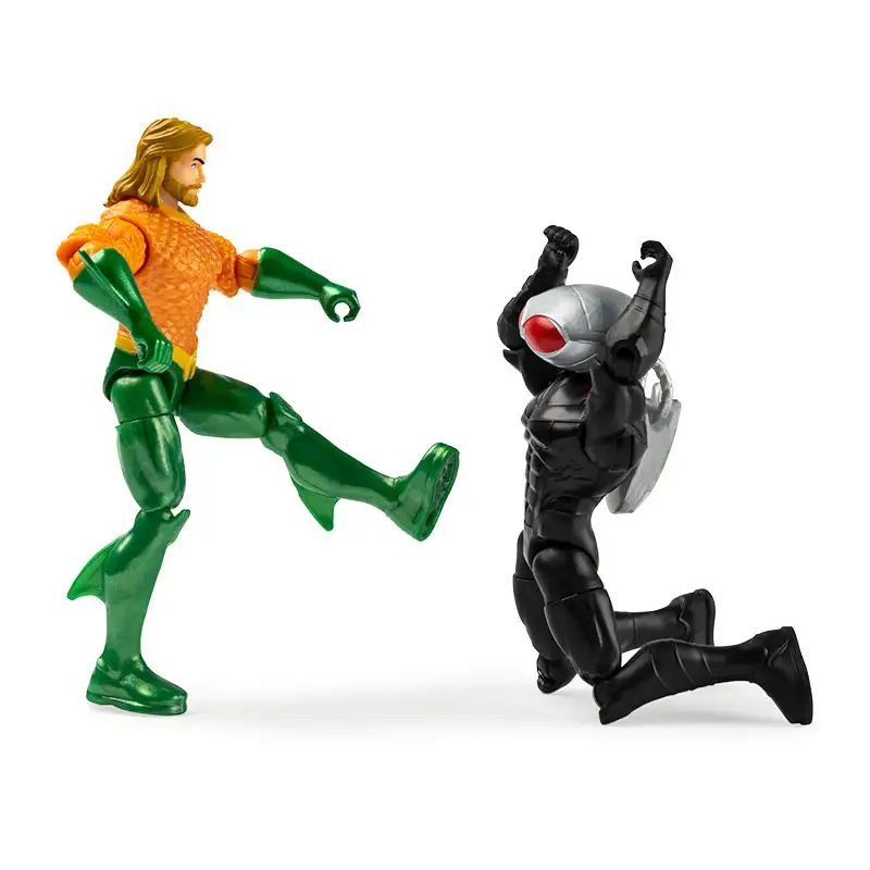Spin Master Dc Comics 6065636 Figuras De Accion Aquaman & Black Manta  4 Plg.