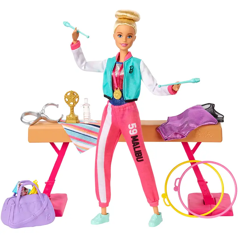 Mattel Barbie Gjm72 Set De Gimnasia