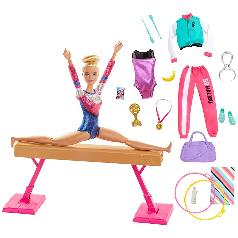 Mattel Barbie Gjm72 Set De Gimnasia