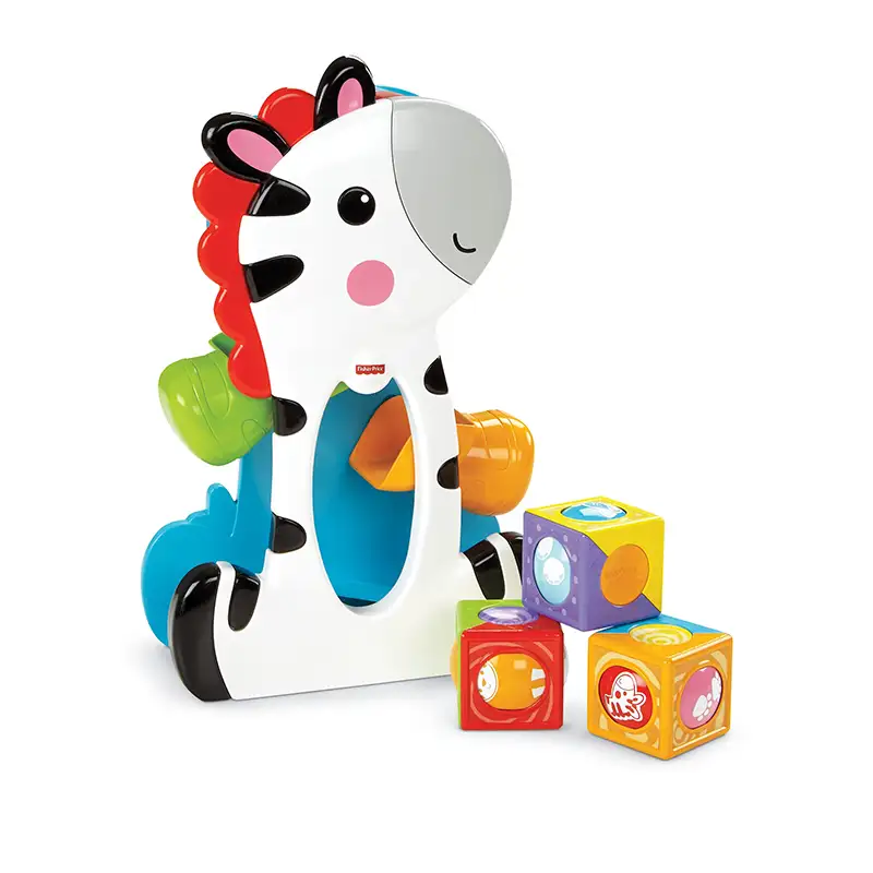 Mattel Fisher Price Cgn63 Zebra Con Cubos De Actividades