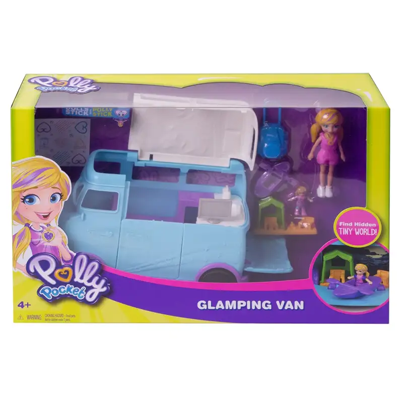 Mattel Polly Pocket Ftp74 Camioneta De Glamping Con 2 Muñecas