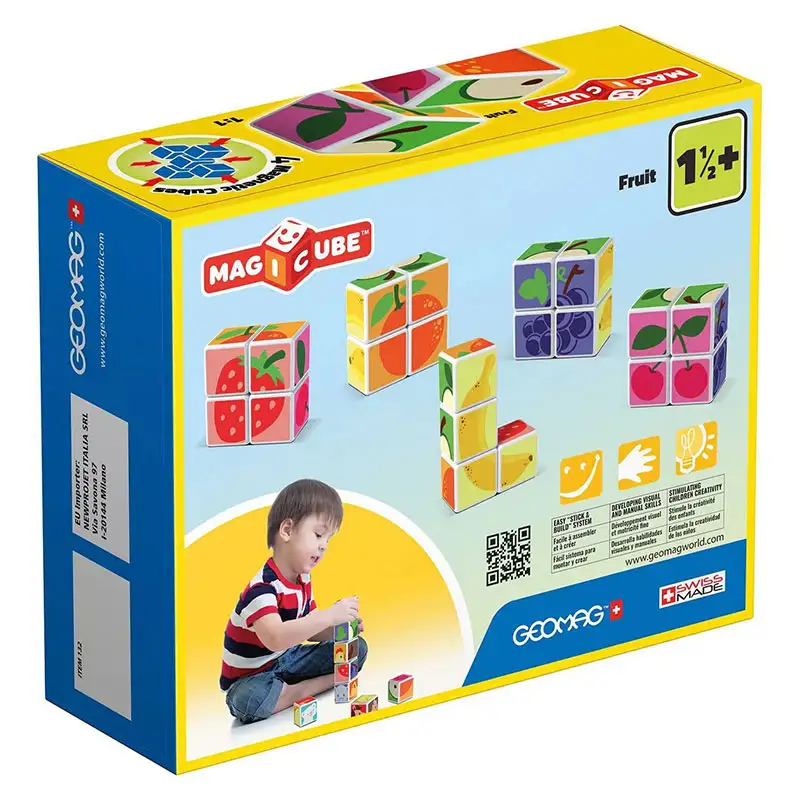 Geomag Magicube #131 Cubos Magneticos Fruta 7 Pcs