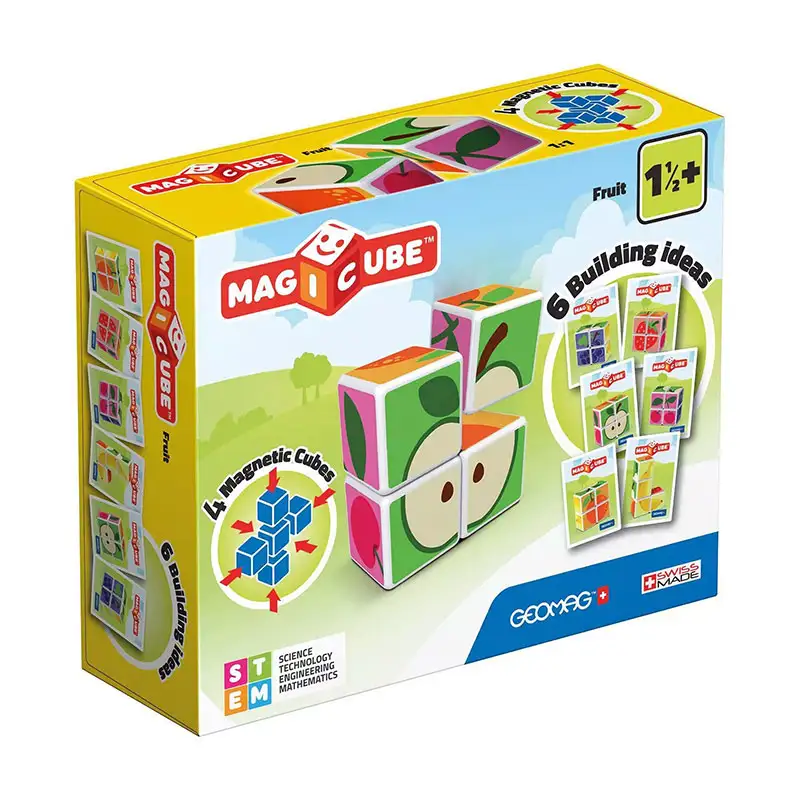 Geomag Magicube #131 Cubos Magneticos Fruta 7 Pcs