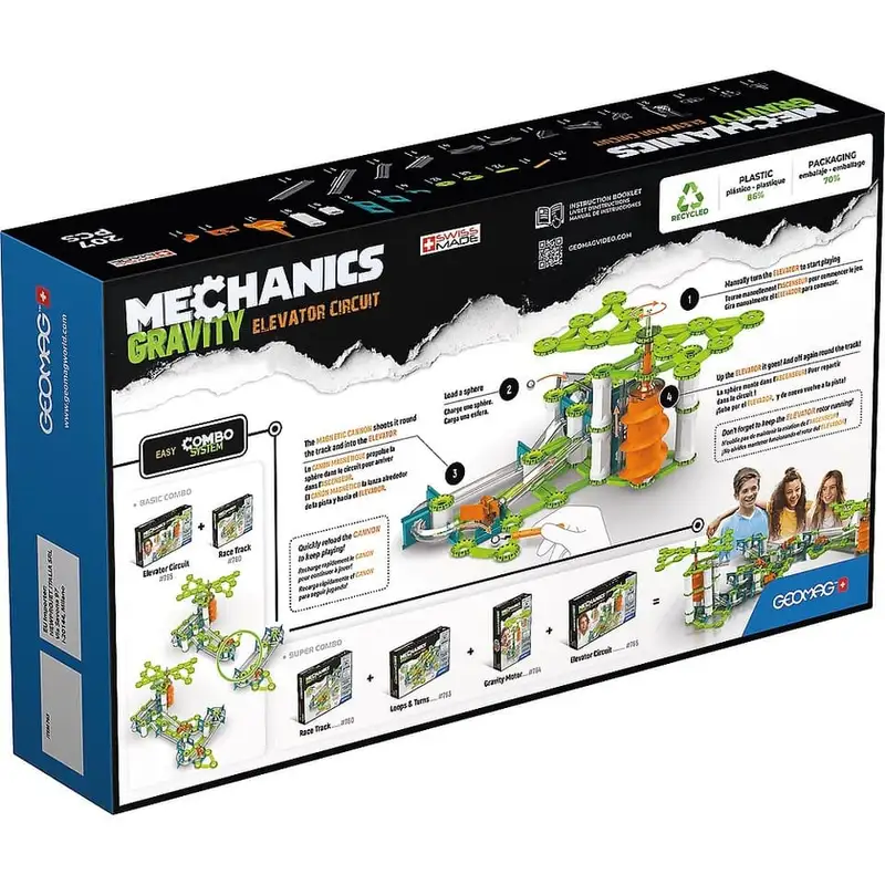 Geomag  Mechanics #765 Movimiento Magnetico 207 Pcs
