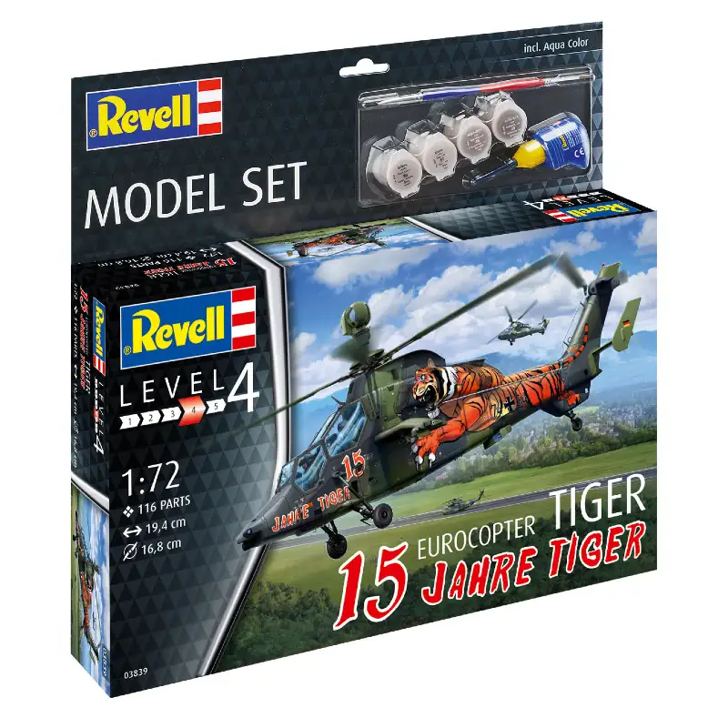 Revell 63839 Model Set Eurocopter Tiger 15 Years Tiger