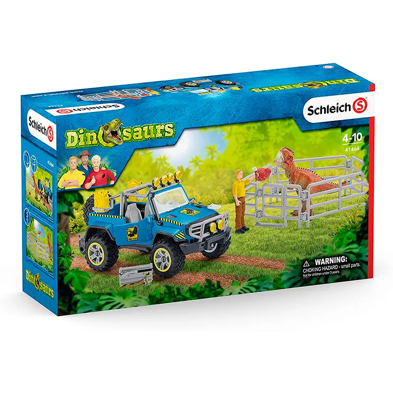 Schleich Dinosaurio 41464 Todoterreno Con Asentamiento De Dinosaurios