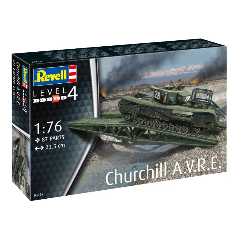 RevellModel Kit 03297 Tanque British Churchill Avre Escala 1/76