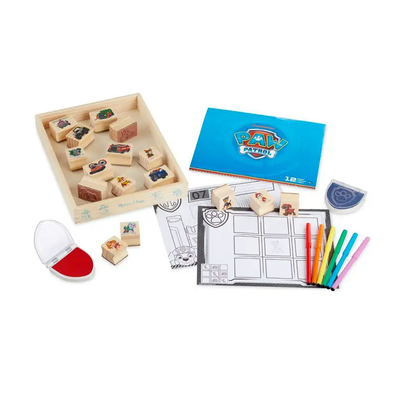 MELISSA & DOUG Arte y Manualidades 33264 Juego de Sellos de Madera Paw Patrol