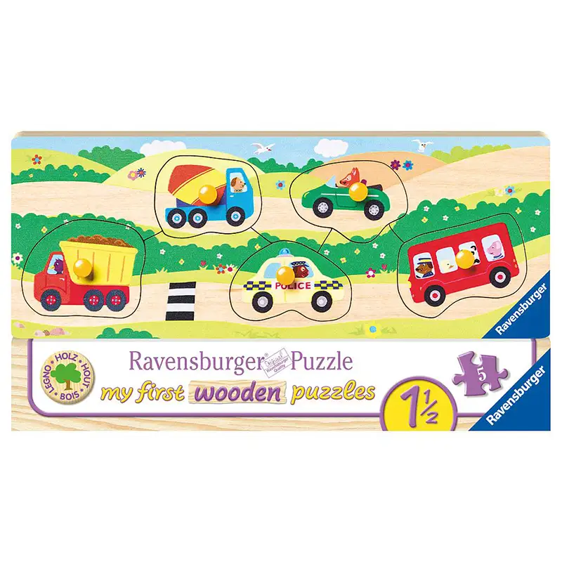 RAVENSBURGER Rompecabezas Para Nios 3236 Prieros Vehiculos 5 Piezas