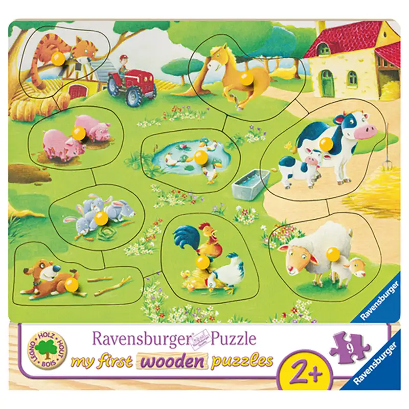 RAVENSBURGER Rompecabezas Para Nios 3683 Pequena Granja 9 Piezas