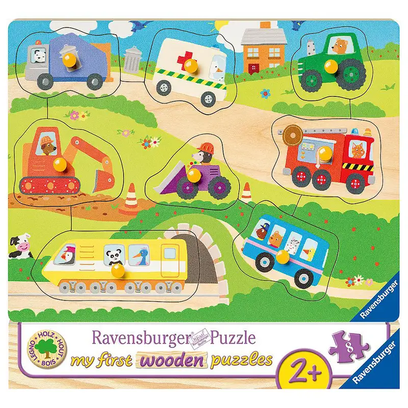 RAVENSBURGER Rompecabezas Para Nios 3684 Mis Vehiculos Favoritos 8 Piezas