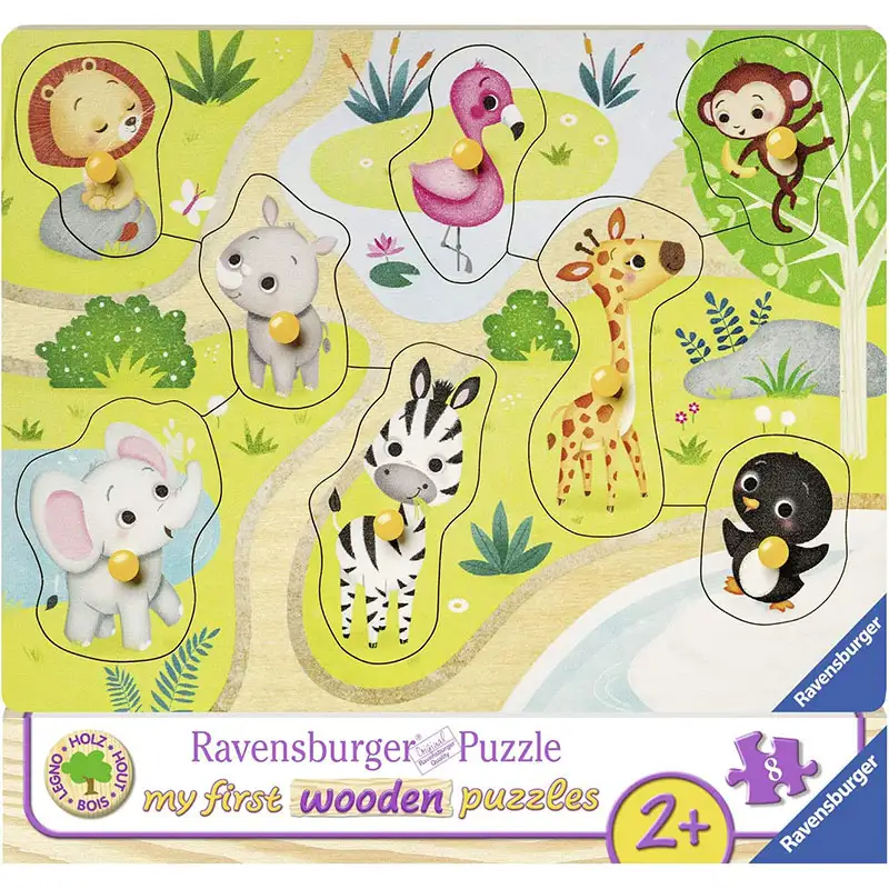 RAVENSBURGER Rompecabezas Para Nios 3687 El Zoologico 8 Piezas