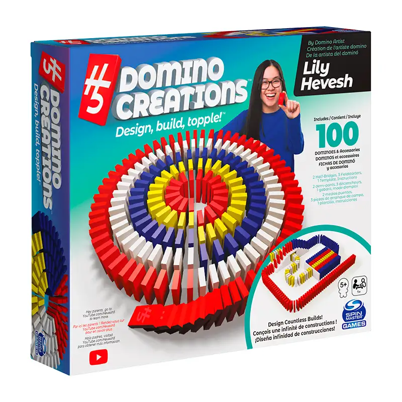 Boing Toys Games 6059227 Domino Lili Hevesh Set De Creaciones De Lujo
