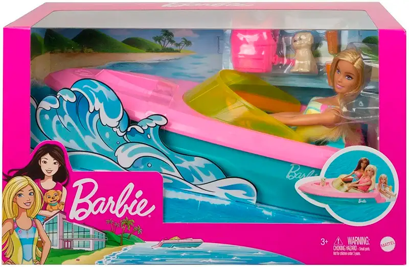 Mattel Barbie Grg30 Muñeca Con Estate Lancha