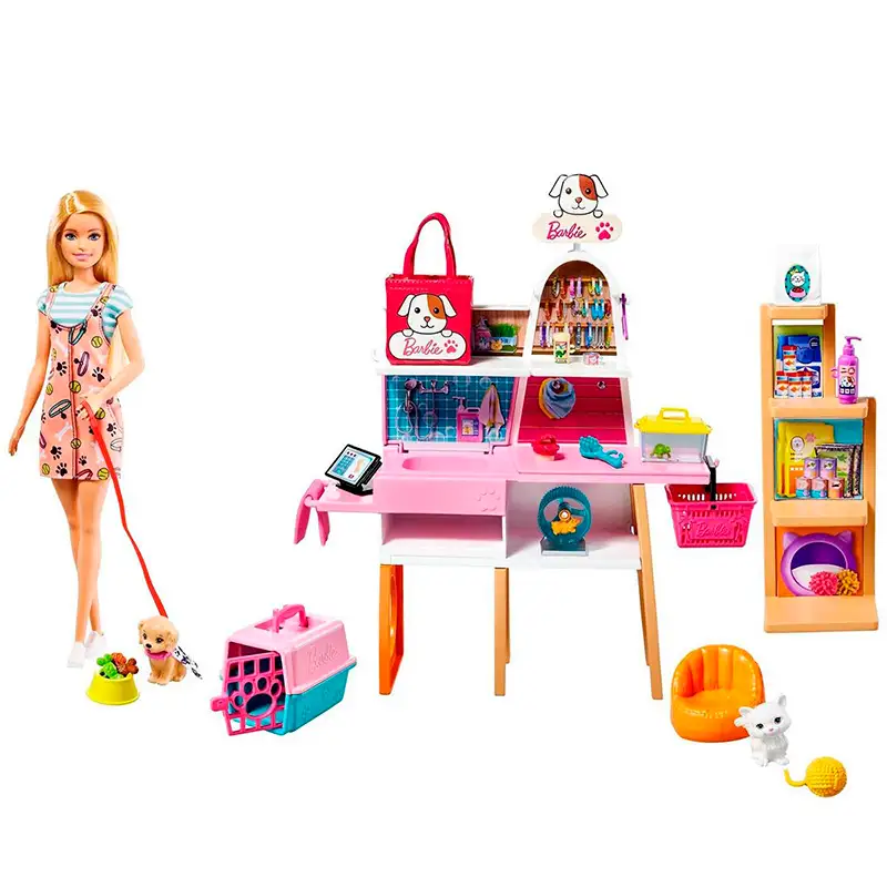 Mattel Barbie Grg90 Muñeca Tienda Para Mascotas