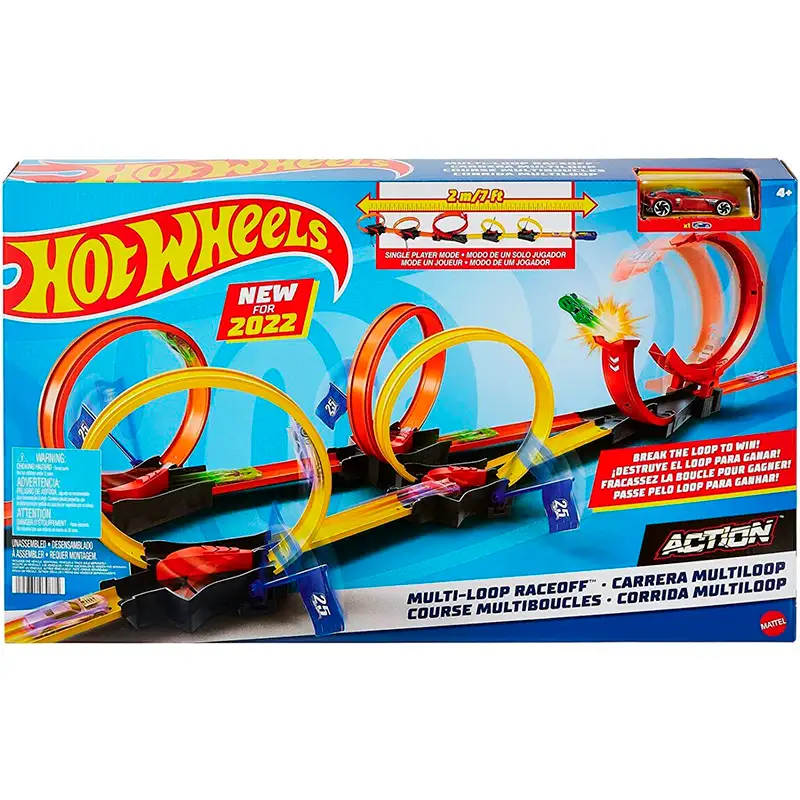 Mattel Hot Wheels Hdr83 Juego De Accion Multi - Loop Raceoff