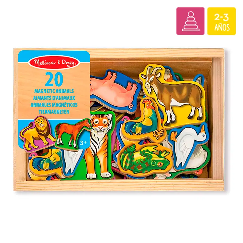 Melissa & Doug 10475 Figuras De Madera-Animales