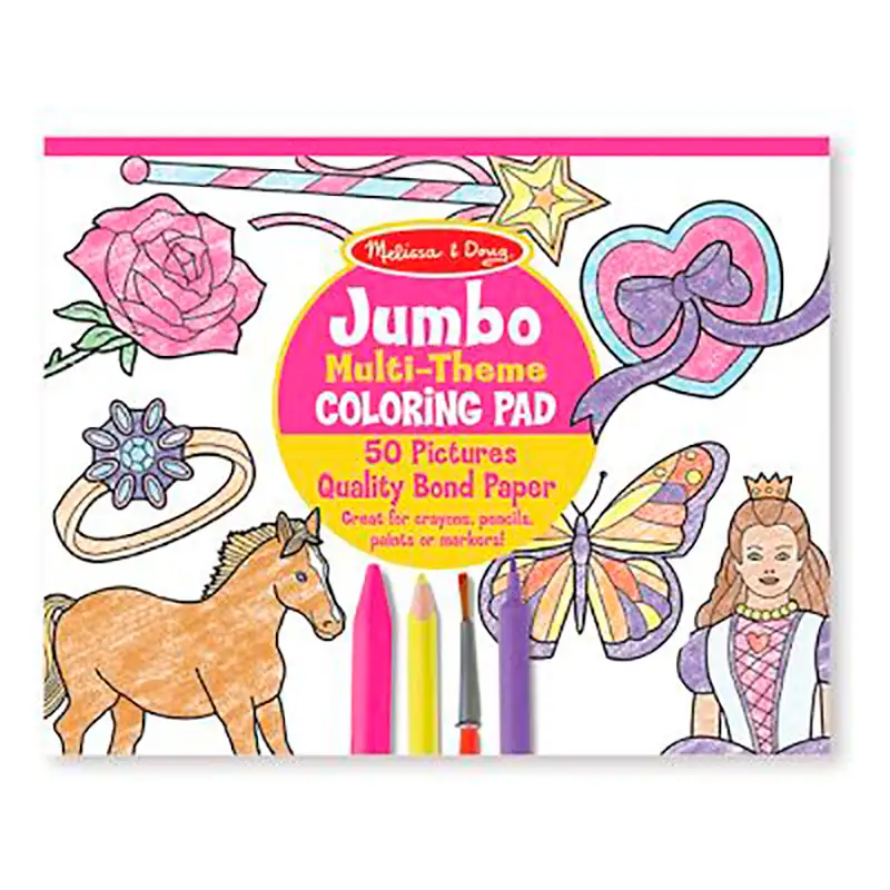 Melissa & Doug 14225 Bloc Para Colorear Jumbo Multi-Theme