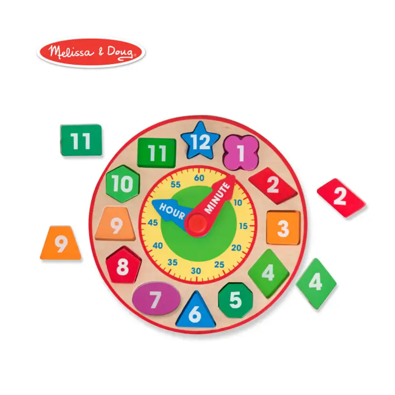 Melissa & Doug 18593 Reloj De Clasificacion De Formas
