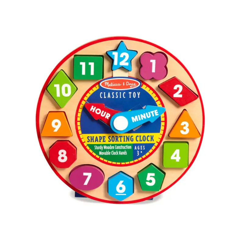 Melissa & Doug 18593 Reloj De Clasificacion De Formas
