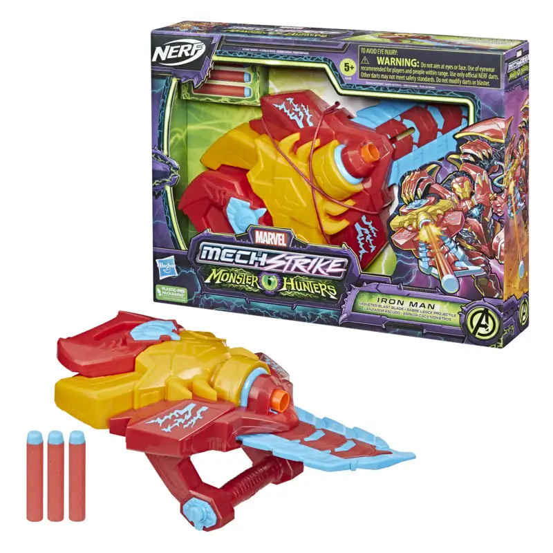 HASBRO Marvel F4378AS00 Monster Hunters Blaster Iron Man