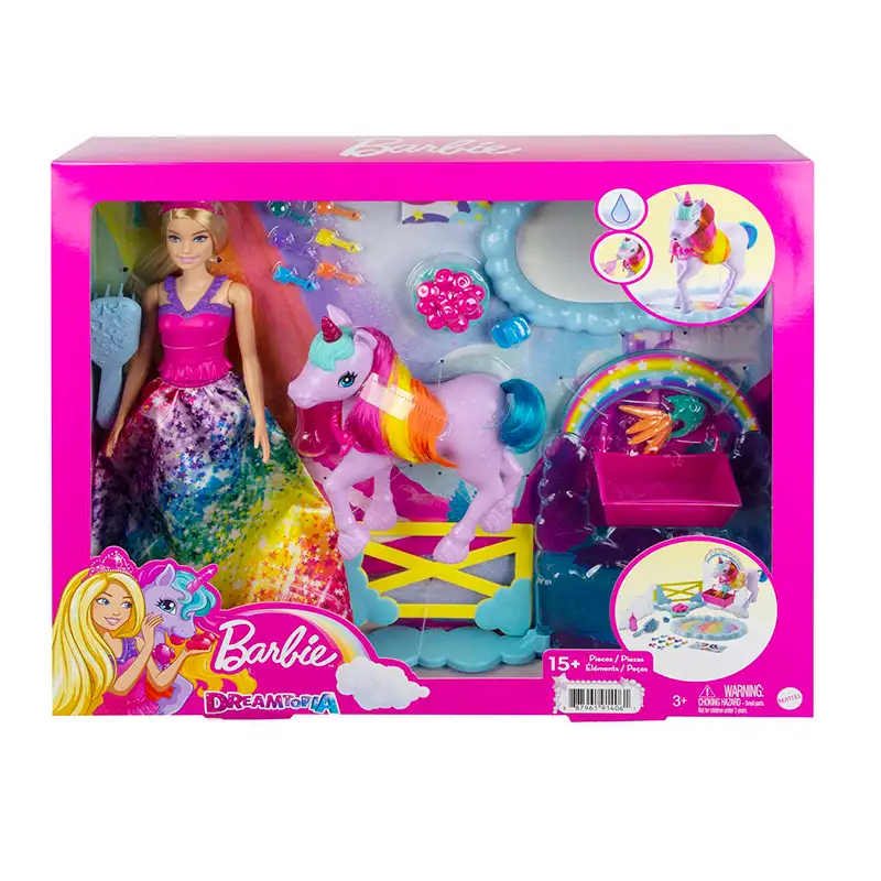 Mattel Barbie Gtg01  Dreamtopia Muñeca Y Unicornio