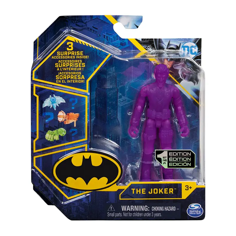 "Boing Toys Dc Comics 6055946 Figura De 4"""" Con 3 Accesorios Joker"""