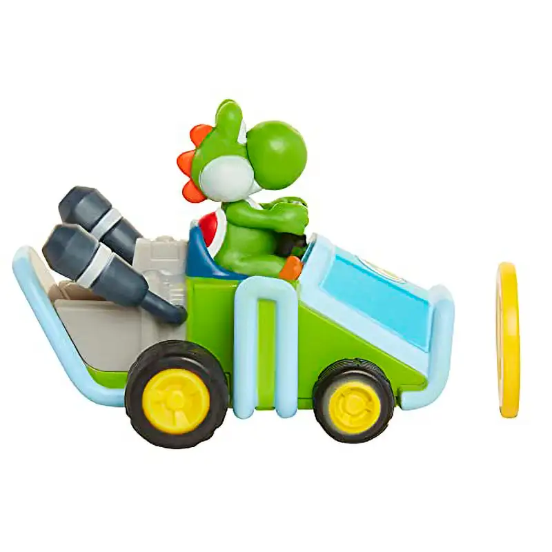 Jakks Pacific Mario Kart 69278  4L  12P Vehiculo De Moneda Yoshi