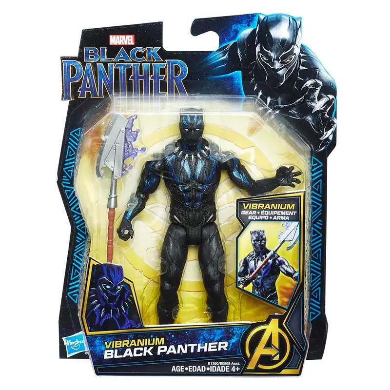 HASBRO E0868AS21 Marvel Figura De Accion Vibranium Black Phanter (ASST 1/3)