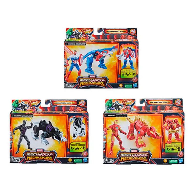 Hasbro Marvel F6595 Mech Strike Avengers 3.0 4In Surtido