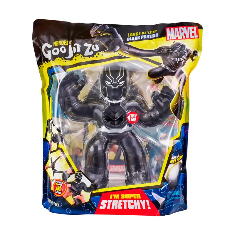 Boing Toys Goo Jit Zu 41464 Pantera Negra Supagoo Stretchy 8.5 Plg.