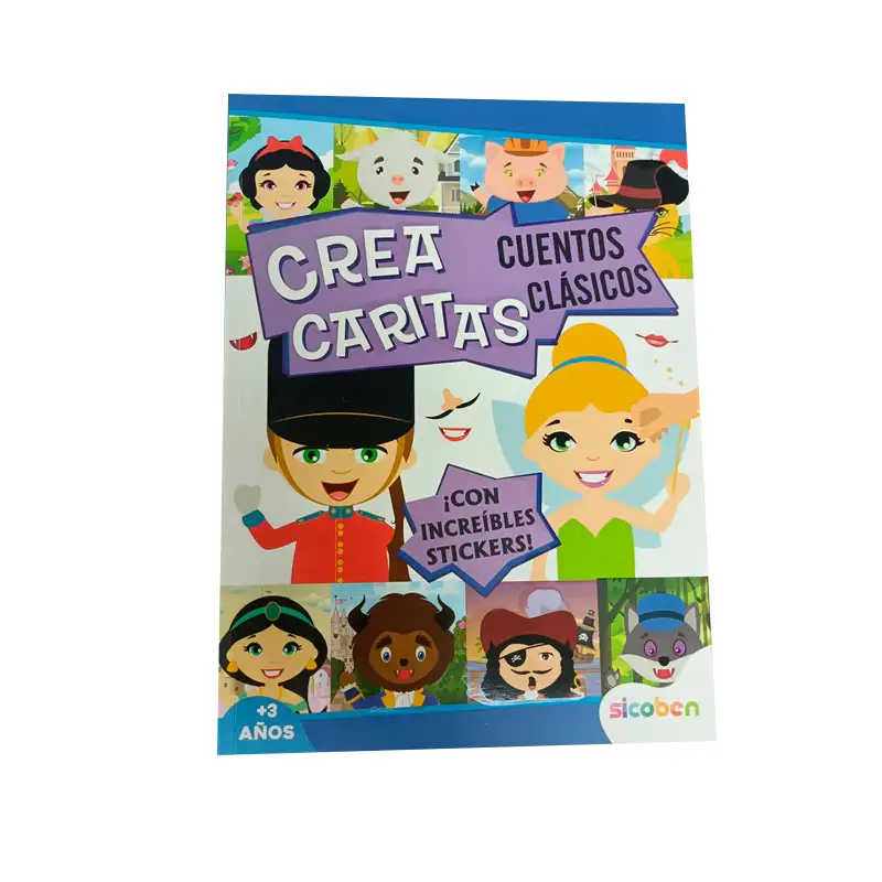 KADI 62212 Libro Crea Caritas Cuentos Clasicos Incluye Stickers